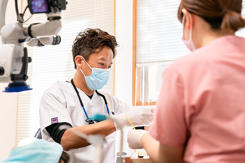 歯科治療の様子