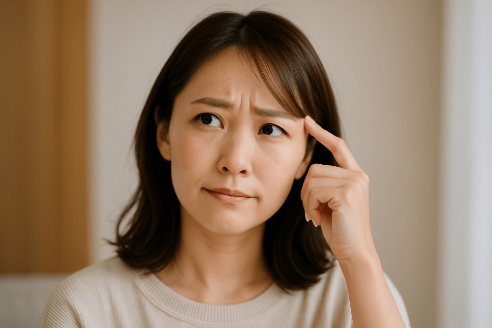 考える女性